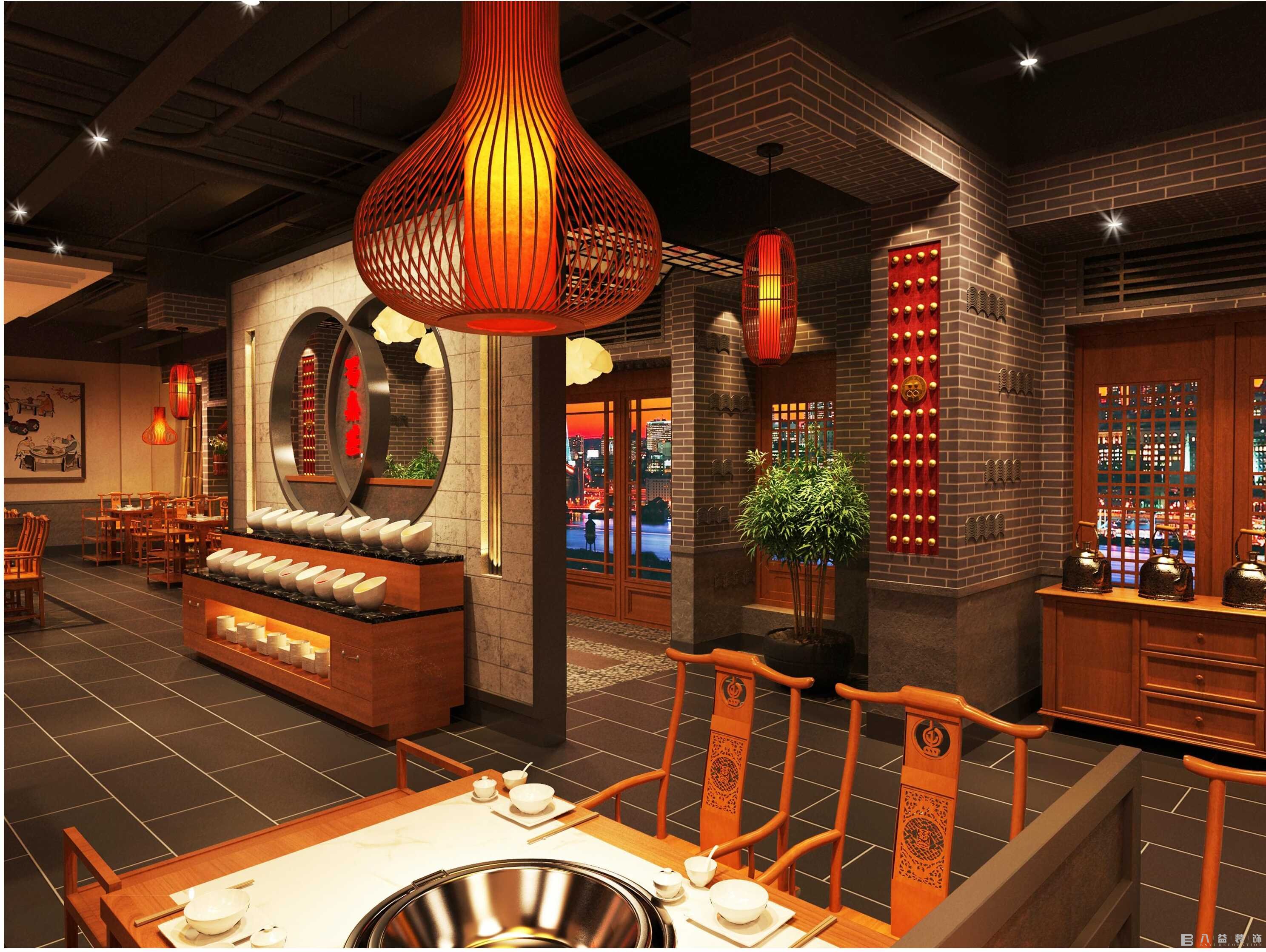 火鍋店裝修效果圖2